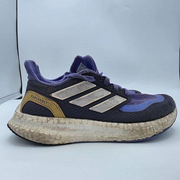 Adidas Grade School Pureboost Light Kids Size 3.5 Purple Athletic shoes Casual - Picture 12 of 14